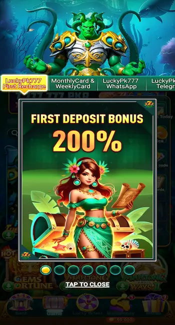 luckyy pk777 200% bonus